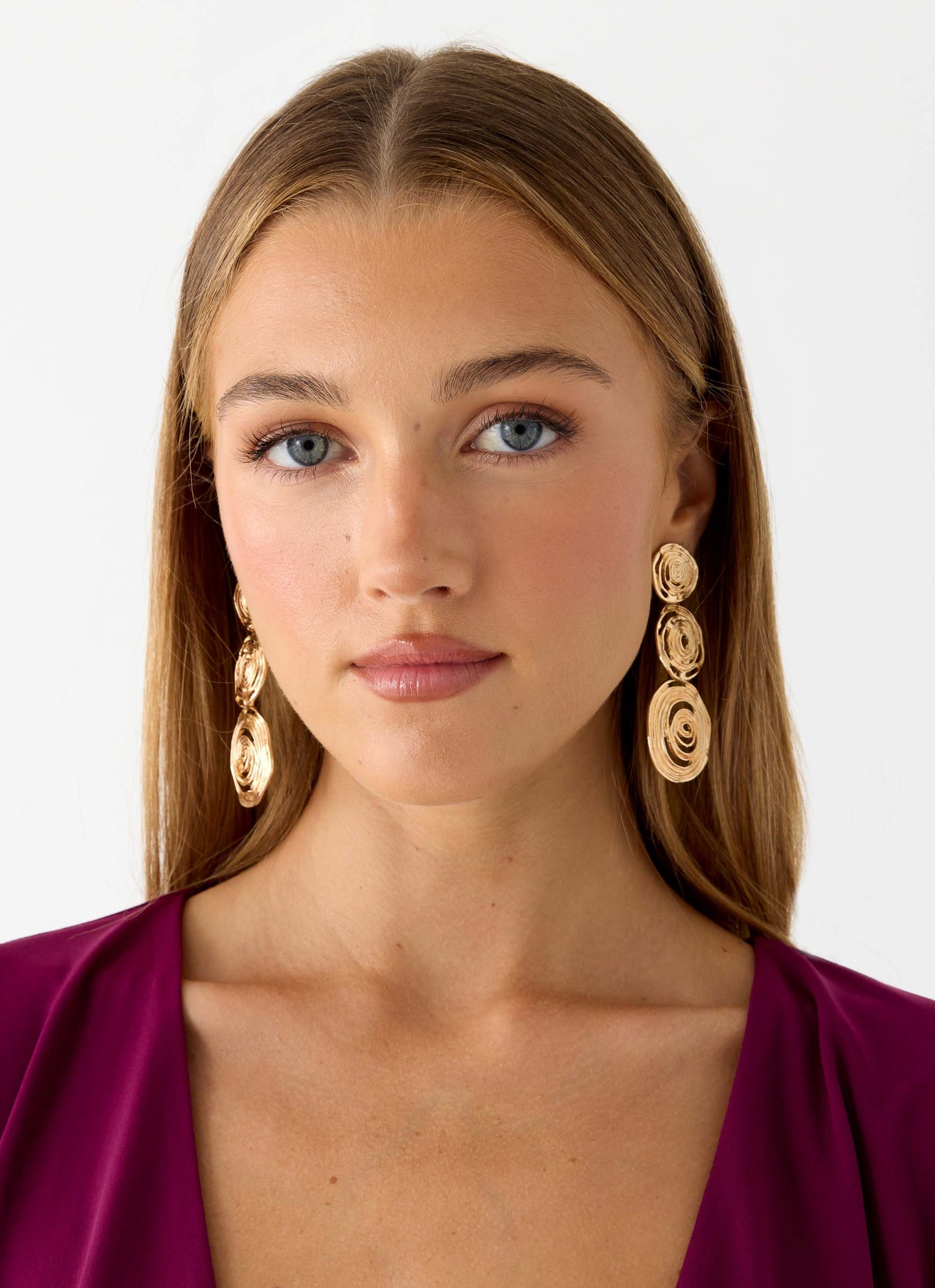 Mocha Kiss Earrings - Gold
