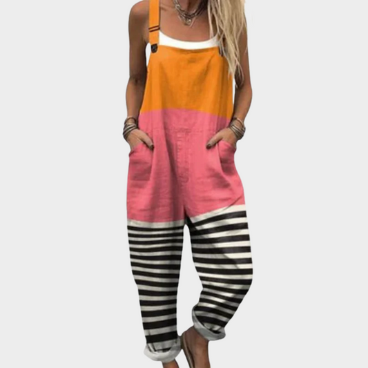 Robe-Salopette Imprimée et Confortable
