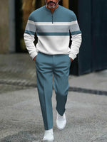 Lucas - Conjunto Casual de Jersey Estampado y Pantalón para Hombre de Valerina Milano