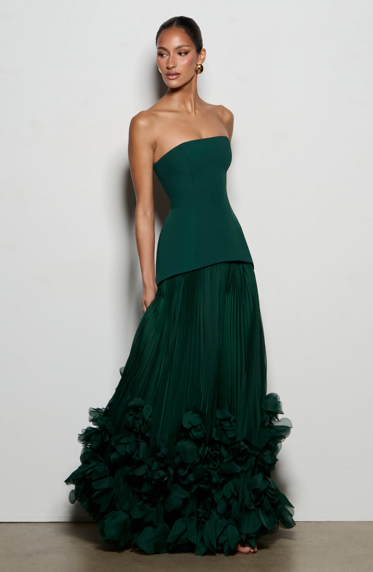 Vestido de gala Seraphina - verde esmeralda