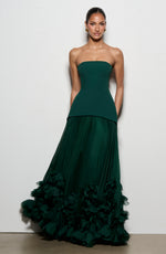 Vestido de gala Seraphina - verde esmeralda
