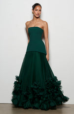 Vestido de gala Seraphina - verde esmeralda