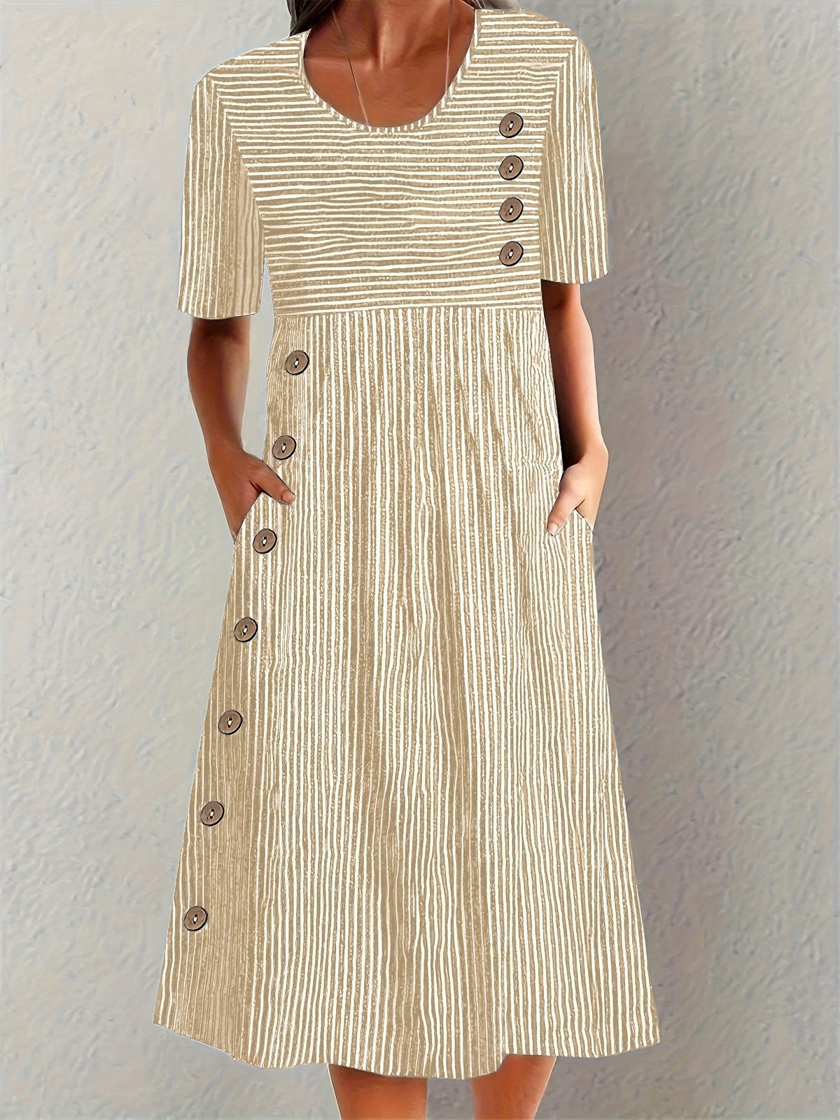 Bella | Vestido de Verano de Rayas