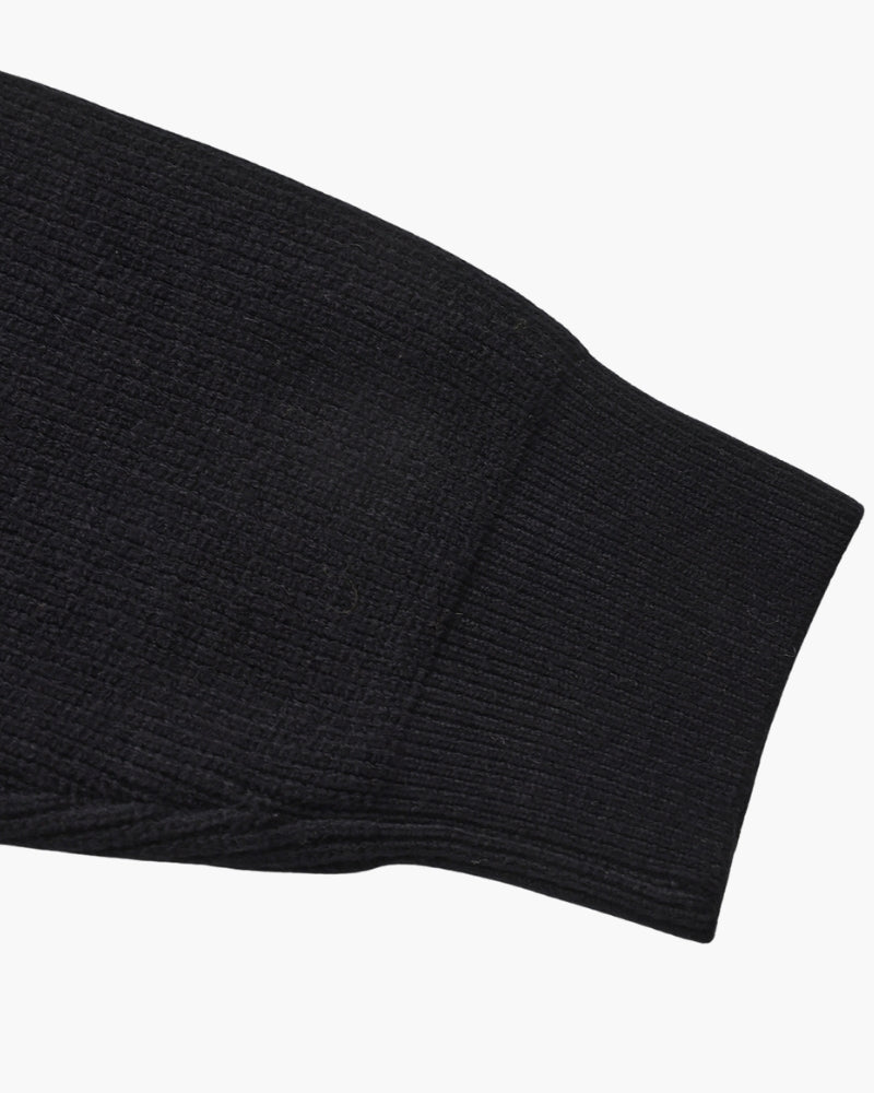Jersey de Punto con Media Cremallera Refinado