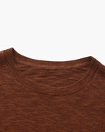 Jersey Cuello Redondo Esencial de Lino y Algodón