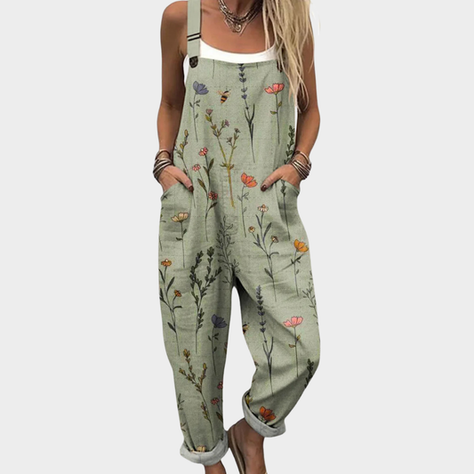 Robe-Salopette Imprimée et Confortable