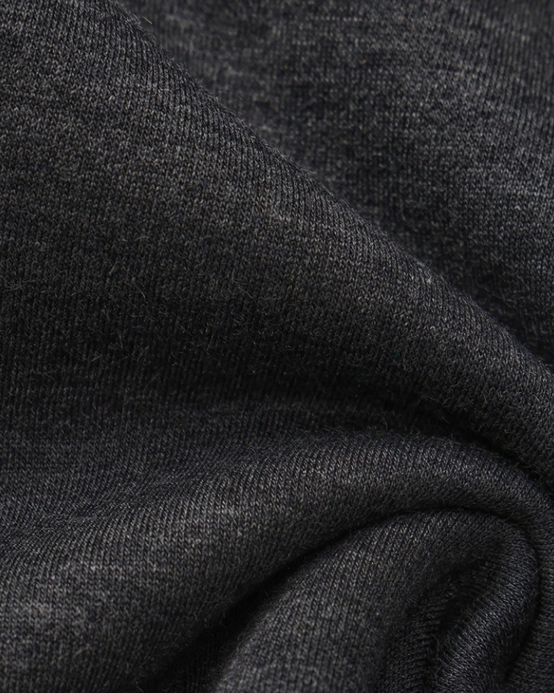Sudadera Cuello Redondo Clásica de Mezcla de Modal