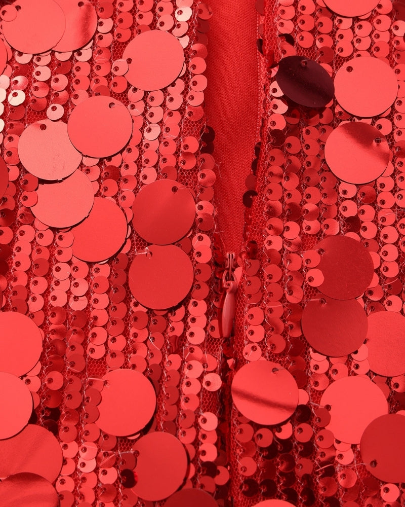 Vestido Mini de Lentejuelas para Fiesta