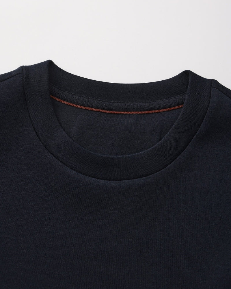 Sudadera Cuello Redondo Clásica de Mezcla de Modal