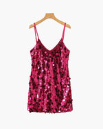 Vestido Mini de Lentejuelas para Fiesta