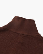 Jersey de Punto con Media Cremallera Refinado
