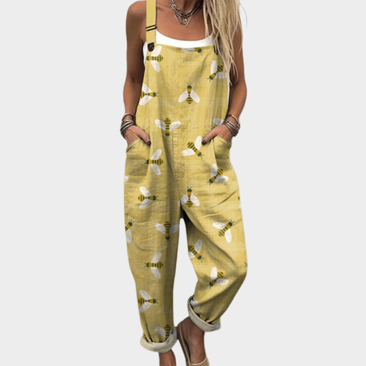 Robe-Salopette Imprimée et Confortable