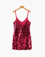 Vestido Mini de Lentejuelas para Fiesta