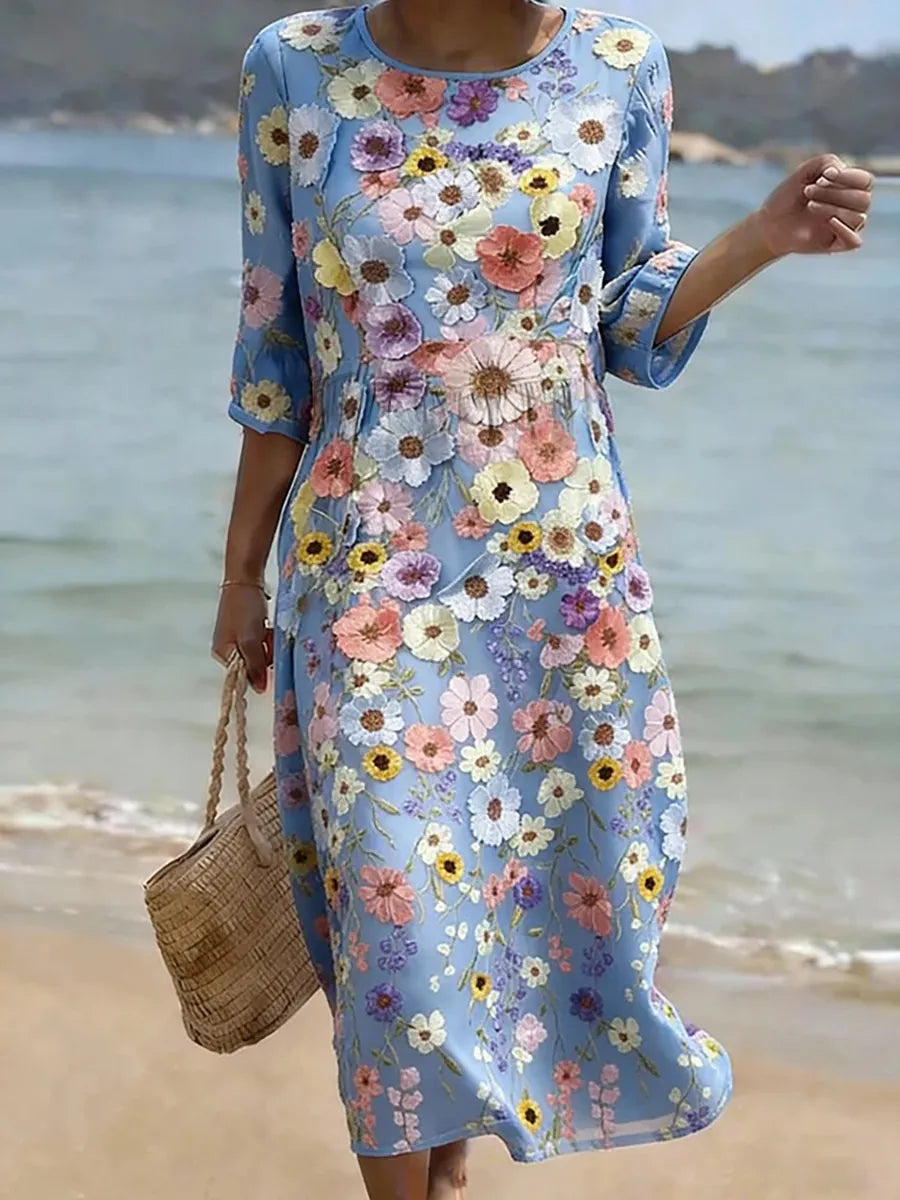 Melisa | Vestido Midi Cómodo y Elegante