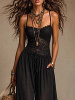 Laia | Mono Halter con Encaje Fluido