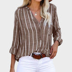 Débora - Blusa Artesanal de Rayas