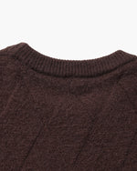 Jersey de Cuello Redondo de Punto Rombos