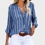 Débora - Blusa Artesanal de Rayas