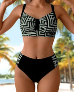 Helena - Bikini de Dos Piezas Elegante Estampado