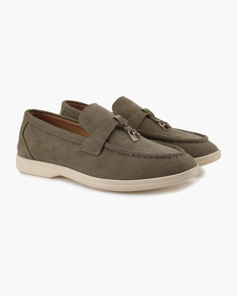 Mocasines de Ante para Mujer Old Money