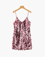 Vestido Mini de Lentejuelas para Fiesta