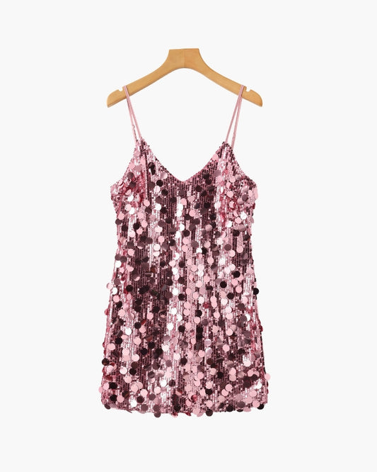 Robe Mini à Sequins pour Soirée