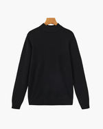 Jersey Esencial de Cuello Semialto Acanalado