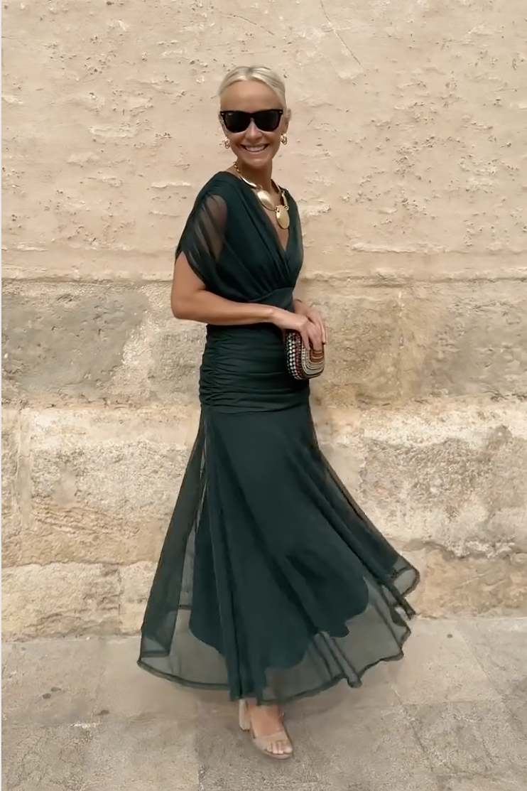 Laura — Vestido Maxi Fluido Elegante