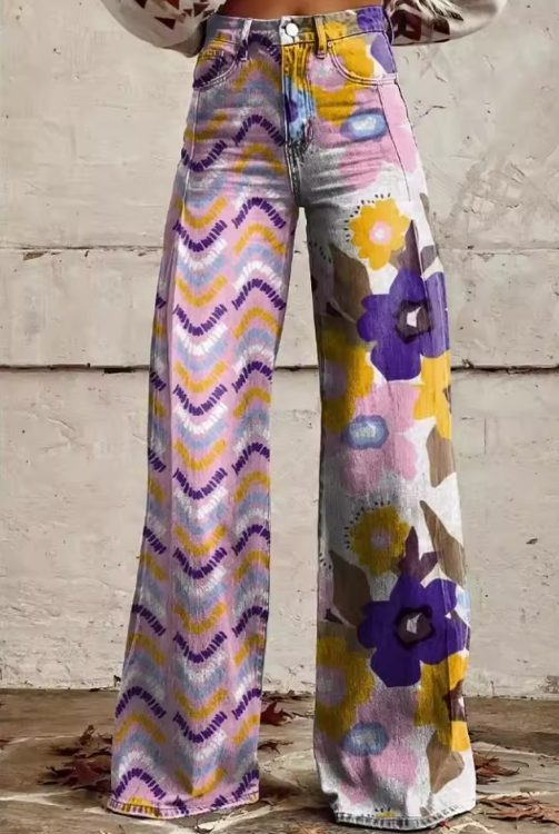 Isadora – Pantalón Boho Floral