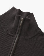 Jersey de Punto con Media Cremallera Refinado