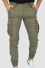 Pantalón Cargo con Bolsillos y Puño Ajustado