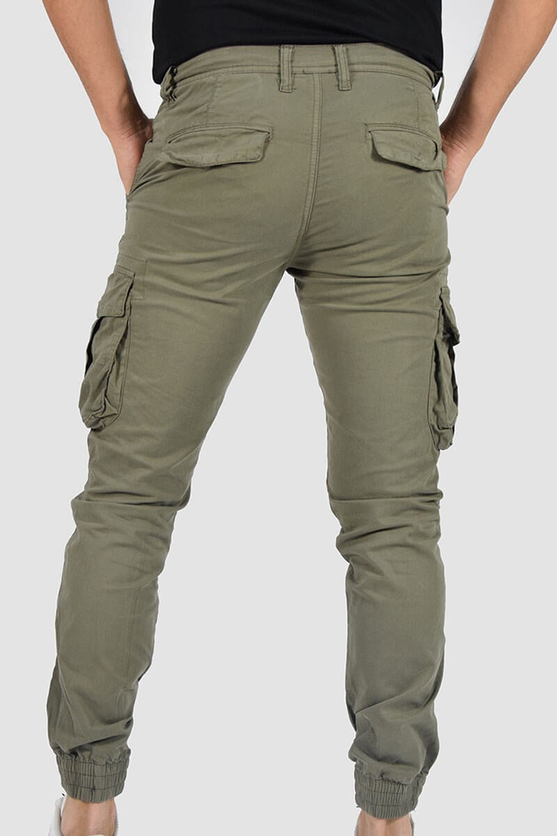 Pantalón Cargo con Bolsillos y Puño Ajustado