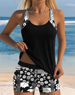 Laura - Conjunto de Bikini de Dos Piezas Estampado Floral