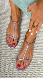 Velora Roma Rosalba – Sandalias Planas Doradas de Primavera para Mujer