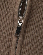 Jersey de Punto con Media Cremallera Refinado