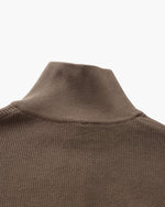 Jersey de Punto con Media Cremallera Refinado
