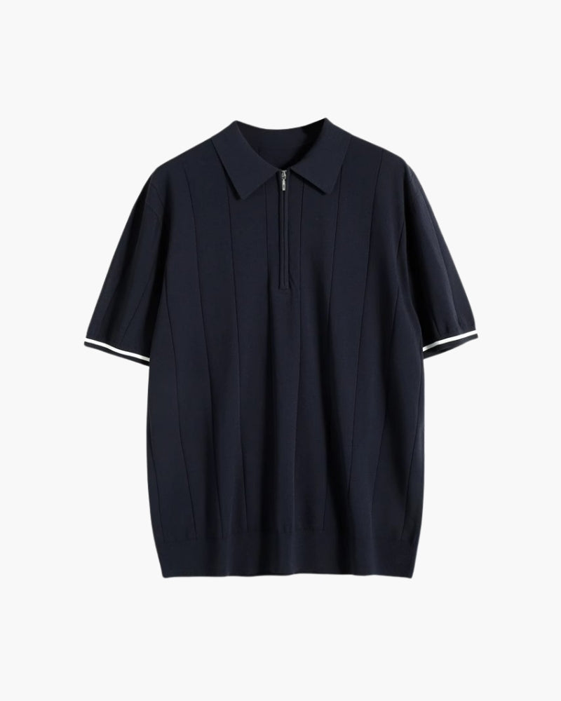 Polo Signature con Ribete de Contraste