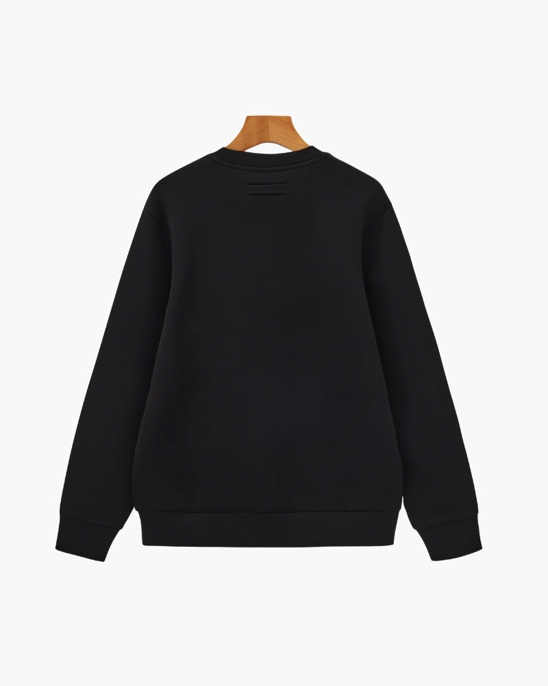 Sudadera Cuello Redondo Clásica de Mezcla de Modal