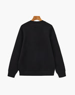 Sudadera Cuello Redondo Clásica de Mezcla de Modal