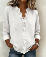 Maria · Blusa con Cuello de Volantes