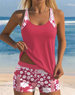 Laura - Conjunto de Bikini de Dos Piezas Estampado Floral