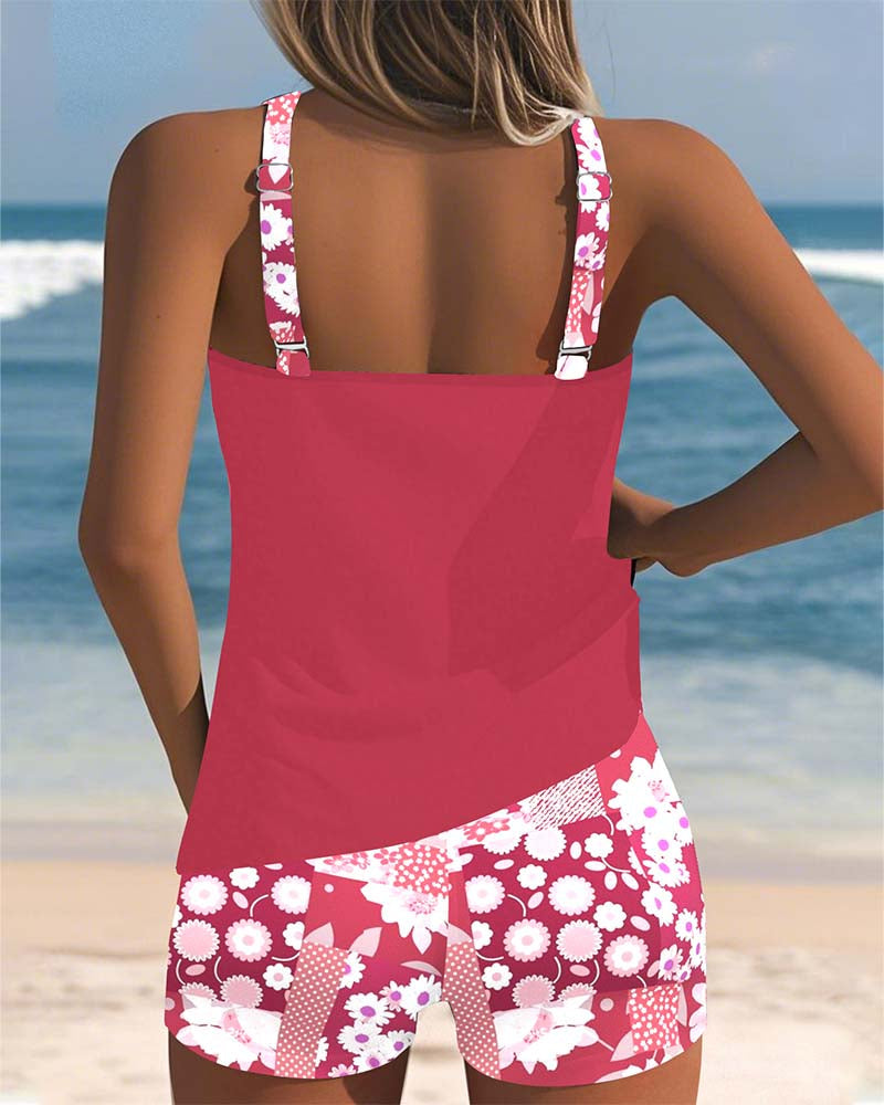 Laura - Conjunto de Bikini de Dos Piezas Estampado Floral