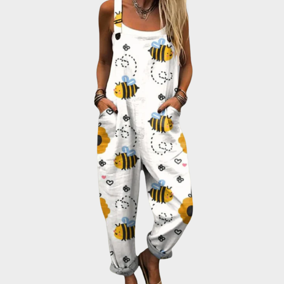 Vestido Peto Estampado y Cómodo