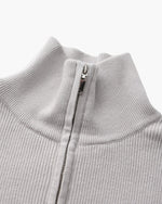 Jersey de Punto con Media Cremallera Refinado