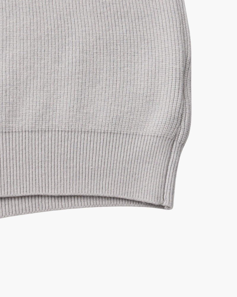 Jersey de Punto con Media Cremallera Refinado