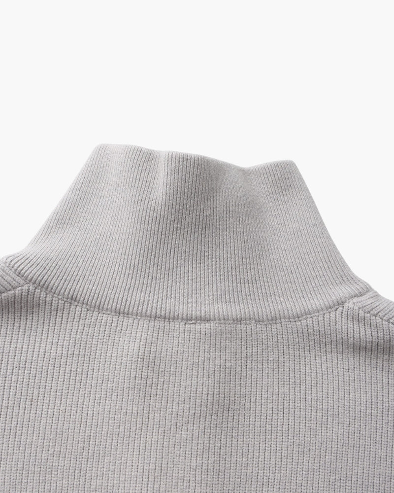 Jersey de Punto con Media Cremallera Refinado