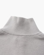Jersey de Punto con Media Cremallera Refinado