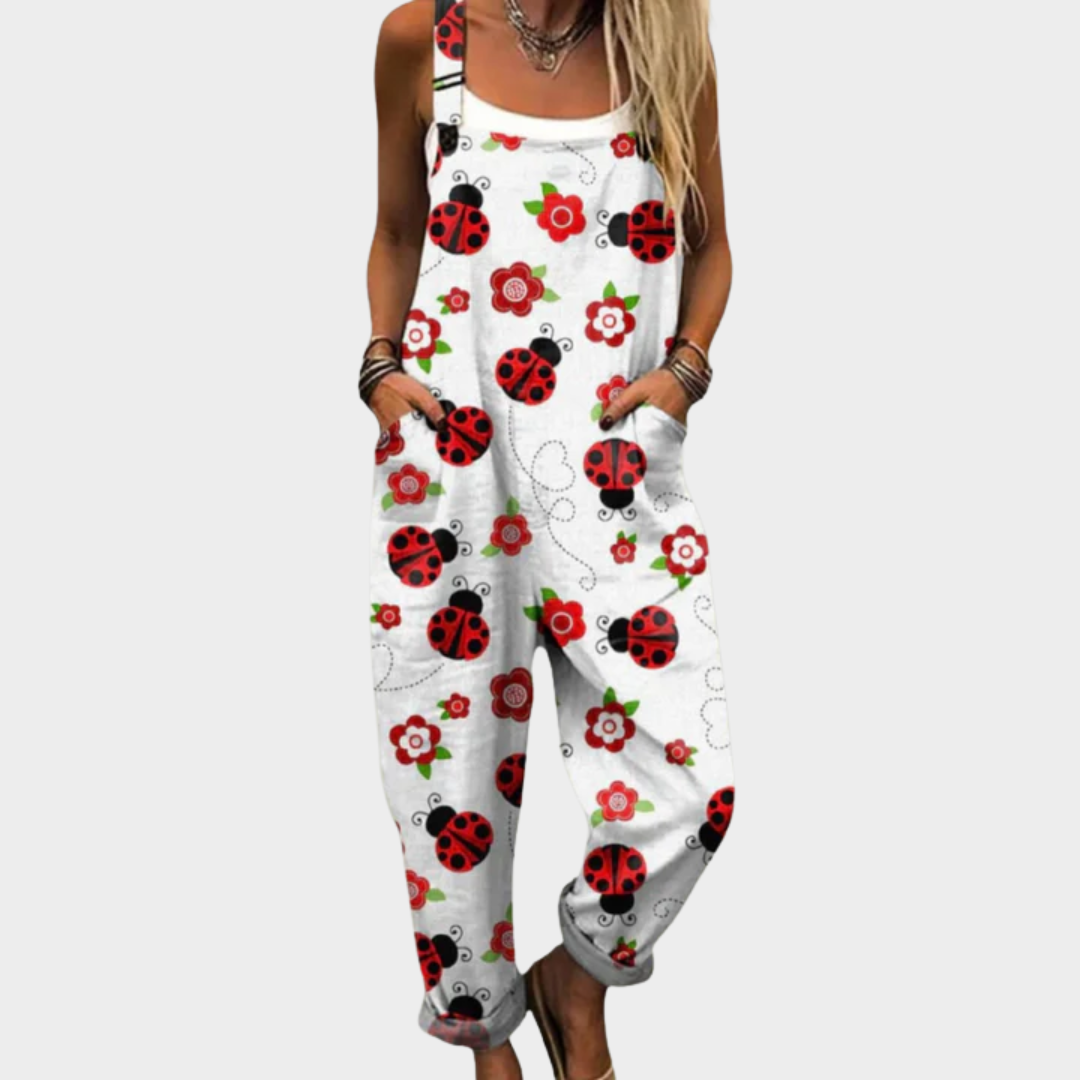Vestido Peto Estampado y Cómodo
