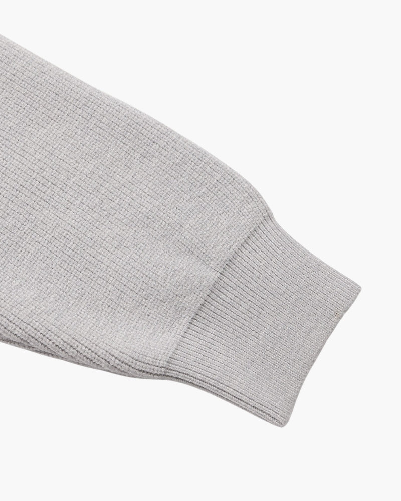 Jersey de Punto con Media Cremallera Refinado