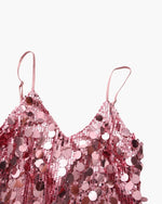 Vestido Mini de Lentejuelas para Fiesta